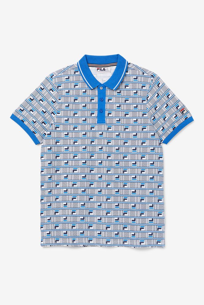 Fila Polo Mens Blue - Gianni - Philippines 7025391-XU